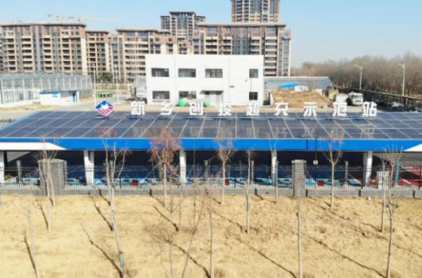 一秒一公里！河南新鄉(xiāng)創(chuàng)投首座新能源超充充電站建成投運