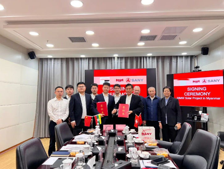 三一微電網與緬甸客戶簽署新能源合作協議